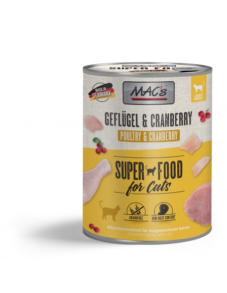 Macs Cat Geflügel+Cranberry 800gD