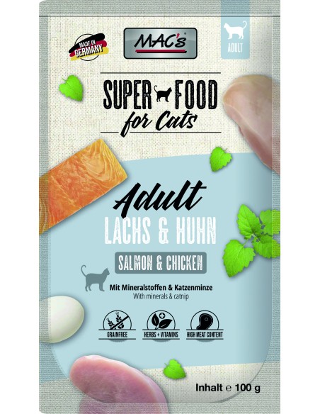 Macs Cat Lachs-Huhn 100gP