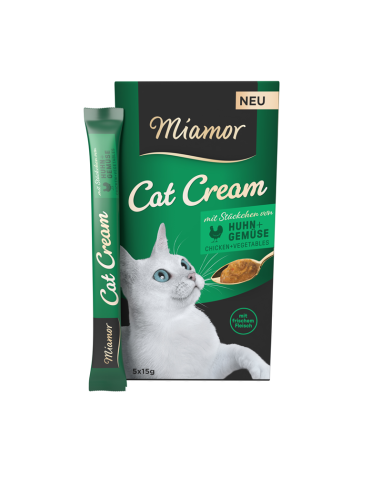 Miamor Cat Cream mit Huhn + Gemüse 5x15g