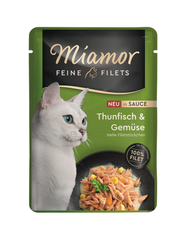 Miamor Feine Filets Thunfisch + Gemüse in Sauce 100gP
