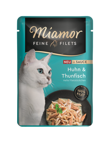 Miamor Feine Filets Huhn+Thunfisch in Sauce 100gP