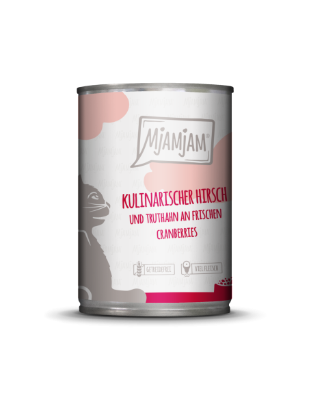 MjAMjAM Katze - Hirsch+Truthahn+Cranberries 400gD