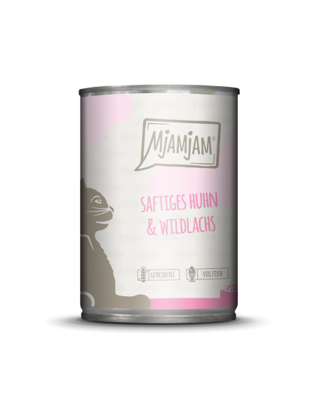 MjAMjAM Katze - Huhn+Wildlachs 400gD