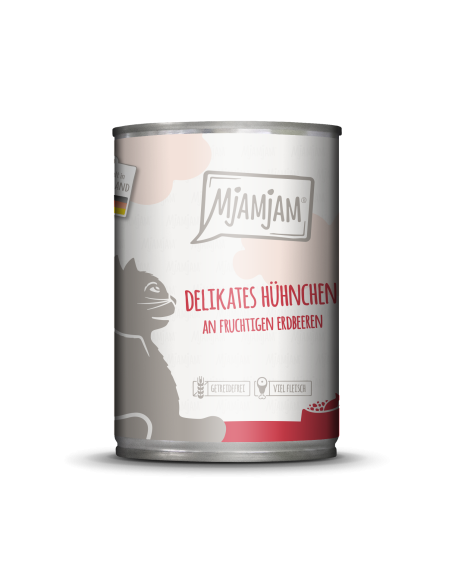 MjAMjAM Katze - Hühnchen+Erdbeeren 400gD