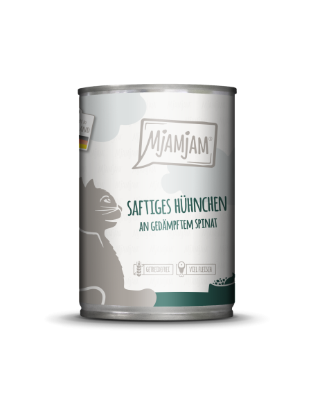 MjAMjAM Katze - Huhn+Spinat 400gD
