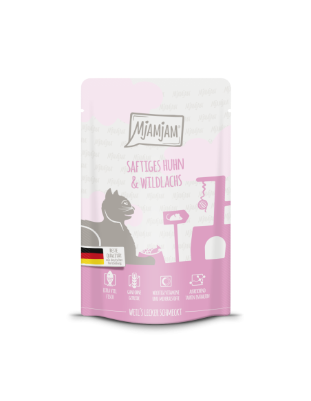 MjAMjAM Katze - Huhn+Lachs 125gP