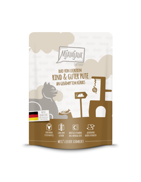 MjAMjAM Katze - Rind & Pute 300gP