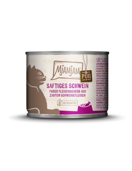 MjAMjAM Katze - Schwein pur 200gD