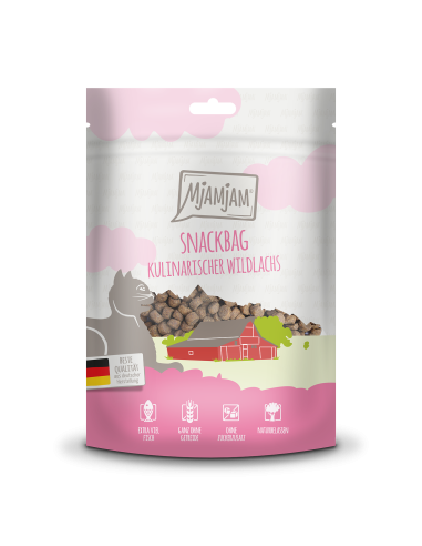 MjAMjAM Katze - Snackbag WLachs 125g