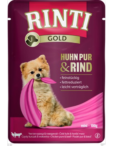 Rinti Gold Huhn Pur Rind 100gP