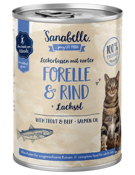 Sanabelle Forelle+Rind 400gD