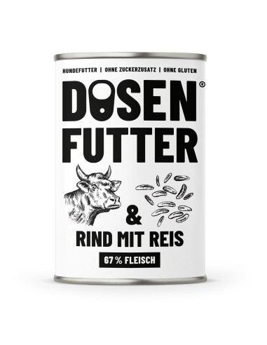 Schnauze & Co Dosenfutter Rind & Reis 400gD