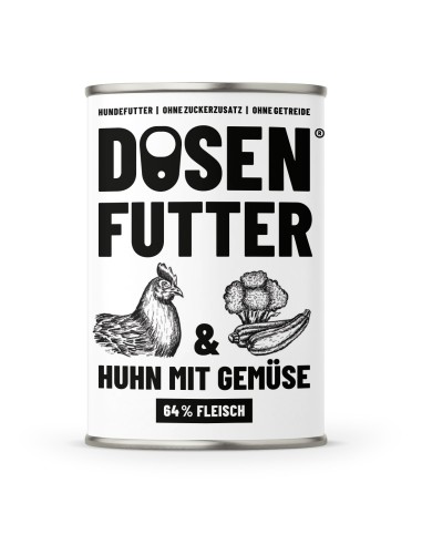 Schnauze & Co Dosenfutter Huhn Gemüse 400gD