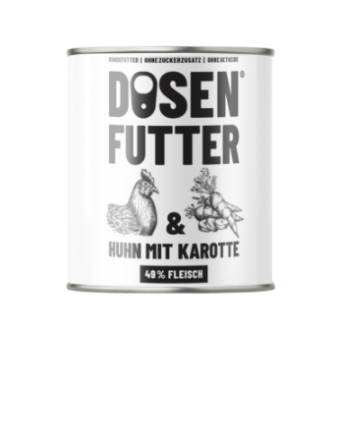 Schnauze & Co Dosenfutter Huhn mit Karotte 800gD