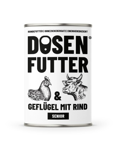 Schnauze & Co Dosenfutter Senior Geflügel & Rind 400g
