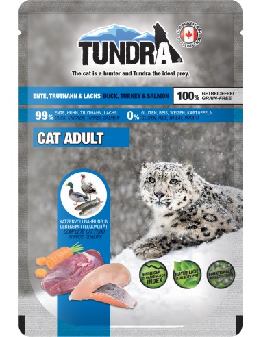 Tundra Cat Pouchpack Ente, Truthahn & Lachs 85gP