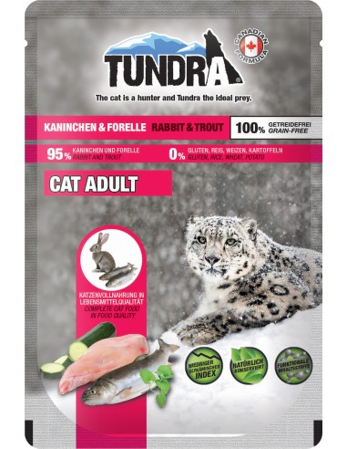 Tundra Cat Pouchpack Kaninchen & Forelle 85gP