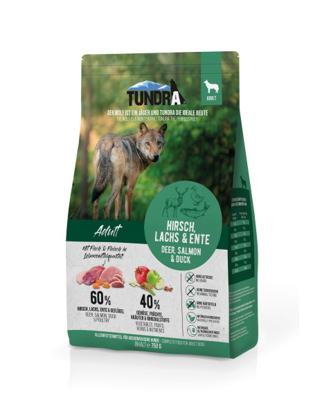 Tundra Dog Hirsch, Ente, Lachs 750g
