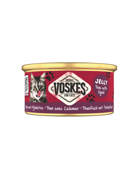 Voskes JELLY WETFOOD THUNFISCH MIT TINTENFISCH 85gT