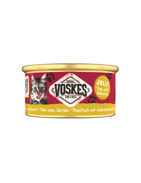 Voskes JELLY WETFOOD THUNFISCH MIT GELBSCHWANZMAKRELE 85gT