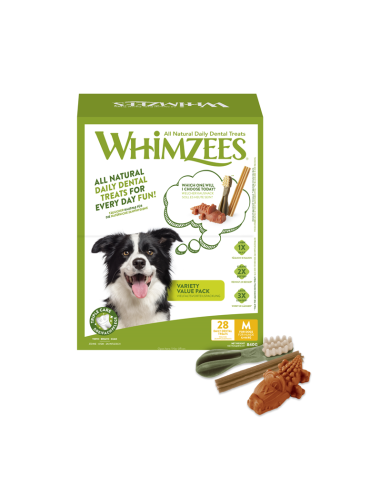 Whimzees Variety Value Box M 28St