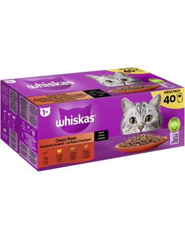 Whiskas 1+ Kla. Auswahl Sauce 40x85gP