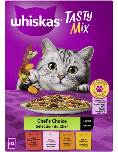 Whiskas Tasty Mix ChefsCho Sauce 12x85gP