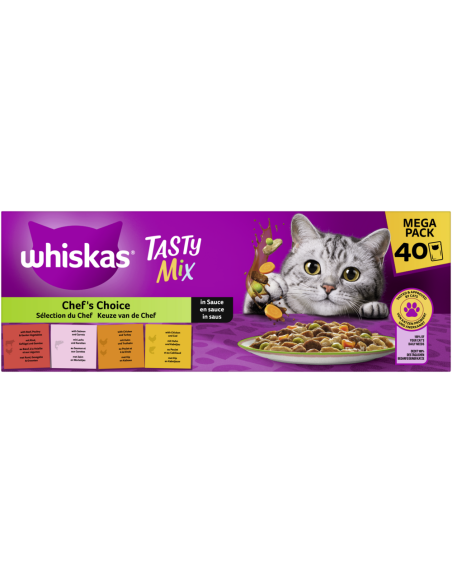 Whiskas Tasty Mix ChefsCho Sauce 40x85gP
