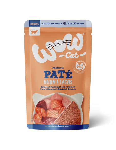WOW CAT ADULT Huhn & Lachs 125gP