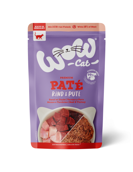 WOW CAT ADULT Rind & Pute 125gP