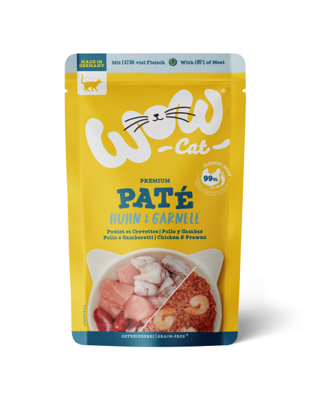 WOW CAT ADULT Huhn & Garnelen 125gP