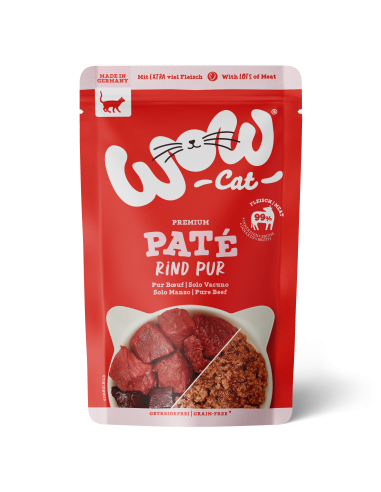 WOW CAT ADULT Rind Pur 125gP