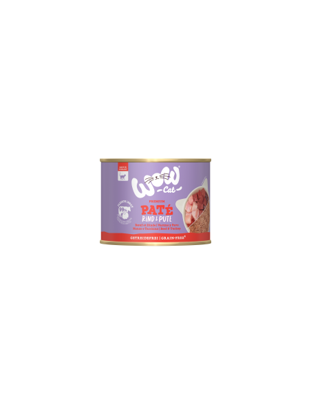WOW CAT ADULT Rind & Pute 200gD