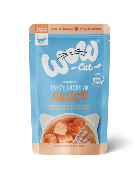 WOW CAT Lachs in Sauce  85gP