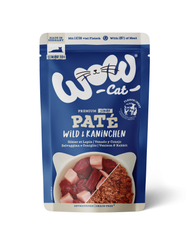 WOW CAT SENIOR Wild & Kaninchen 125gP