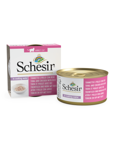 Schesir Natural Thunfisch-Huhn-Reis85gD