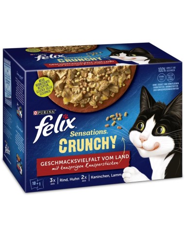 Felix Sensations Crunchy Land 10x85gP + 1x40g