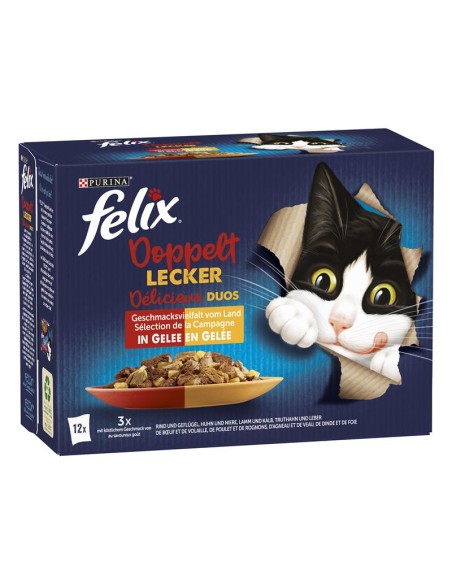 Felix Doppelt Lecker von Rind Geflügel Gelee 85gP