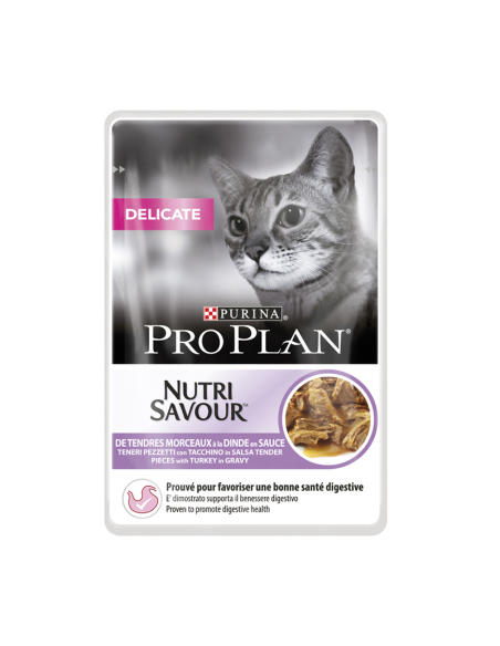 ProPlan Cat NUTRISAVOUR DELICATE Stücke Truthahn So√üe 85gP
