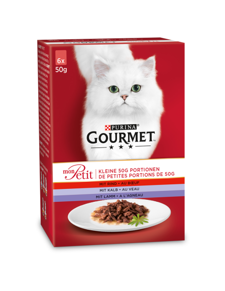 Gourmet Mon Petit Intense Rind Kalb Lamm 6x50gP
