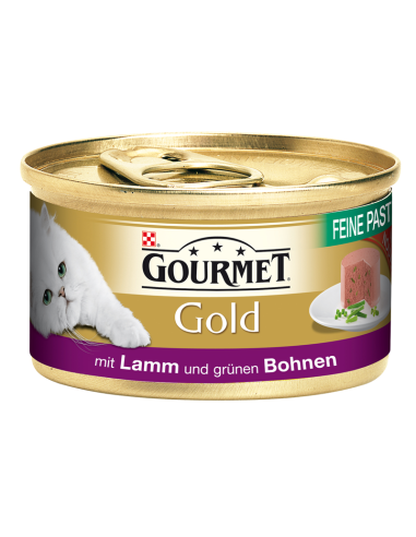 GourmetGold Feine Pastete Lamm Grünen Bohnen 85gD