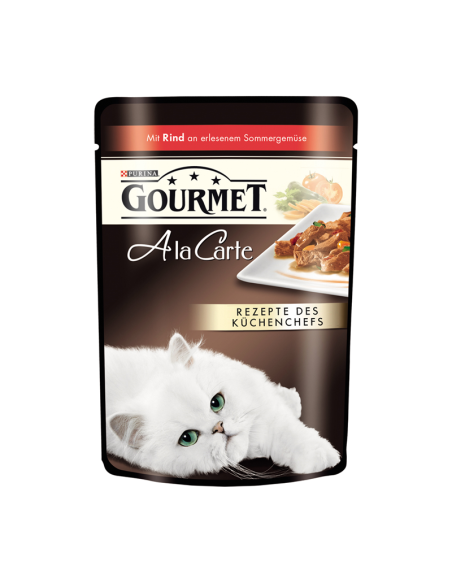 Gourmet A la Carte Rind Sommergemüse Karotten Tomaten Zucchini 85gP