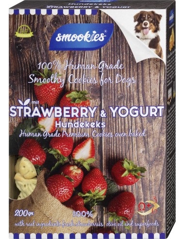 Smookies  Hundekeks Strawberry&Yogurt
