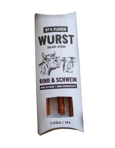 Schnauze & Co Wurst Salami Sticks Snack 49g