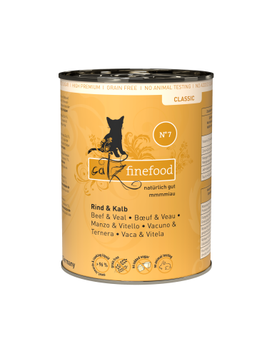 Pets Nature Catz No.7 Kalb+Rind 400gD